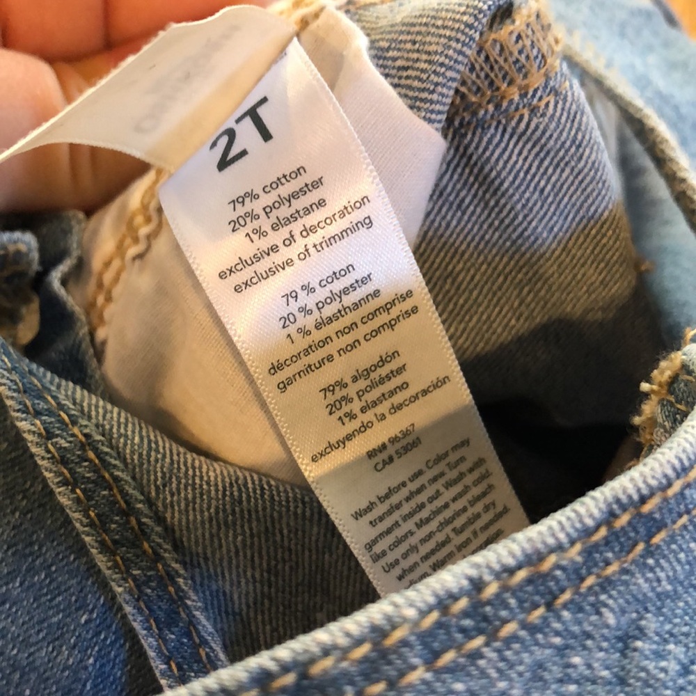OshKosh Overalls with embroidered detail 2T - Picture 9 of 9